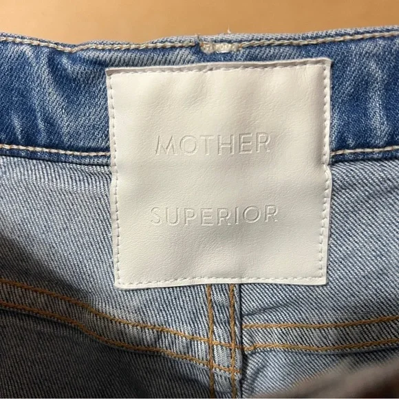 Mother Superior The Hustler Ankle Jeans High Rise Flare Denim I Confess Size 28